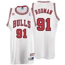 Баскетбольные шорты Деннис Родман мужские белая  XL