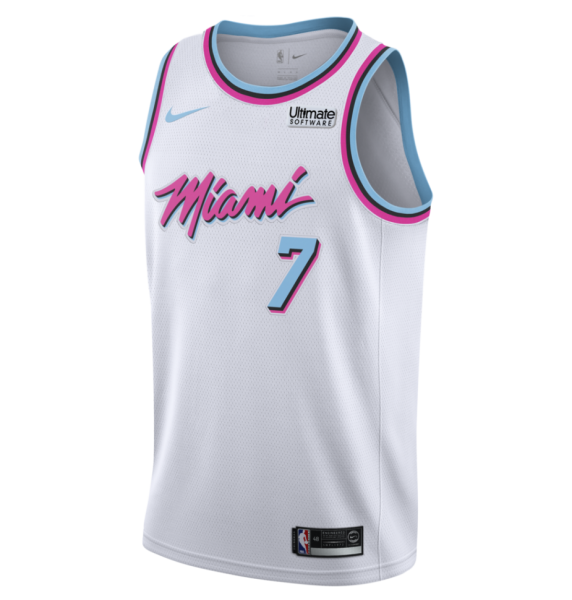Баскетбольная форма Майами Хит женская белая винтаж 2017/2018 2XL