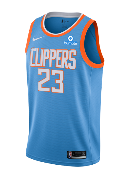 Баскетбольная форма Лос-Анджелес Клипперс мужская  синяя 2017/2018 5XL