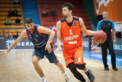 Баскетбольная майка Цедевита Загреб мужская оранжевая 2XL