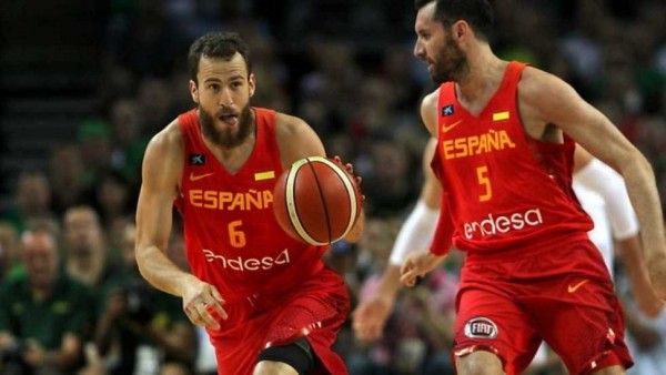 Баскетбольная майка Испания мужская красная 2017/2018 L