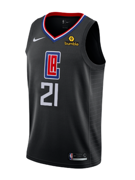 Баскетбольная форма Лос-Анджелес Клипперс женская чёрная 2017/2018 XL